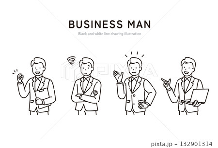 ビジネスマン セット ビジネスマン セット 132901314