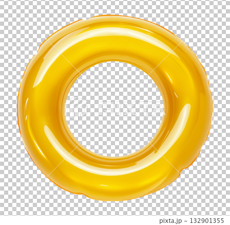 Yellow Inflatable Swimming Ring 132901355