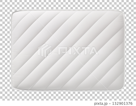 White Quilted Mattress 132901376