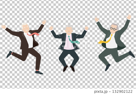 Senior businessmen celebrating success Senior businessmen celebrating success 132902122