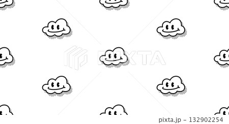 cloud seamless pattern smile sky rain fluffy vector cartoon doodle tile gift wrapping paper background repeat wallpaper illustration design scarf isolated cloud seamless pattern smile sky rain fluffy vector cartoon doodle tile gift wrapping paper background repeat wallpaper illustration design scarf isolated 132902254