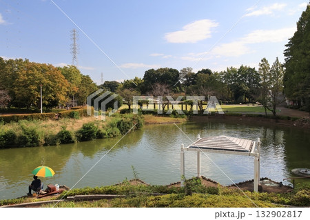 さいたま市緑区のさぎやま記念公園の風景 132902817