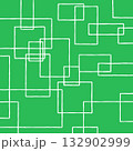 グリーンと白い四角模様の背景イラスト 132902999