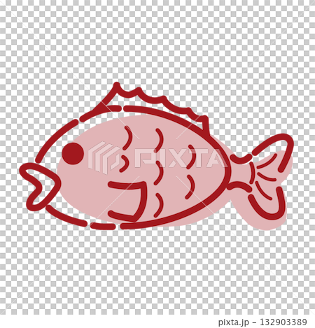 鯛のベクターイラスト 132903389