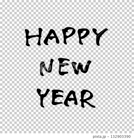 Handwritten Happy New Year Handwritten Happy New Year 132903390