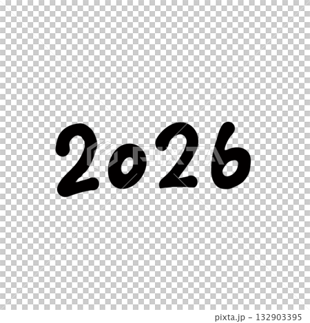 Handwritten lettering - 2026 Handwritten lettering - 2026 132903395