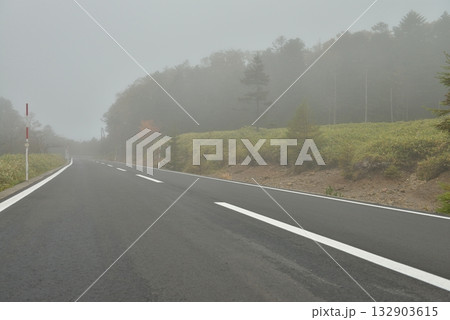 国道299号線 麦草峠付近の風景 国道299号線 麦草峠付近の風景 132903615