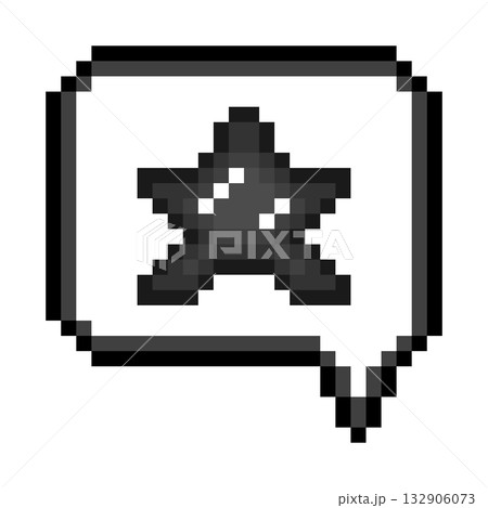 ドット絵アイコン フキダシ スター (6) ドット絵アイコン フキダシ スター (6) 132906073