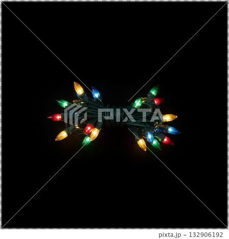 Christmas: Bundles of colorful LED lights Christmas: Bundles of colorful LED lights 132906192