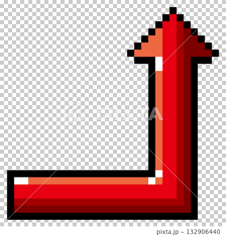 Pixel art icon Arrow pointing straight up from the middle (4) Pixel art icon Arrow pointing straight up from the middle (4) 132906440