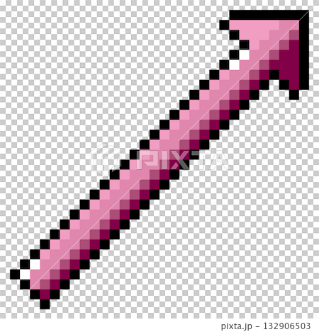 ドット絵アイコン 斜め上を向く矢印 (1) ドット絵アイコン 斜め上を向く矢印 (1) 132906503