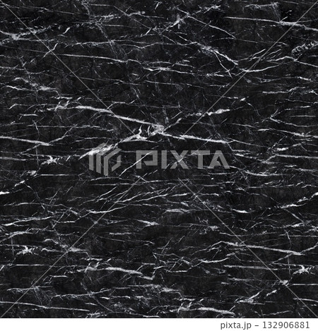 Black marble texture with white lines. Seamless background, tile ready. Black marble texture with white lines. Seamless background, tile ready. 132906881
