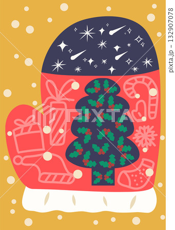 クリスマスホーリー クリスマス・ホーリー クリスマスツリー 132907078