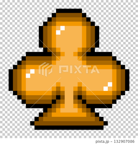 ドット絵アイコン クローバー (8) 132907086