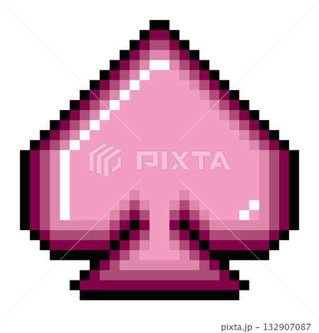 ドット絵アイコン スペード (1) 132907087