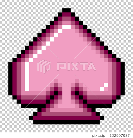 ドット絵アイコン スペード (1) 132907087