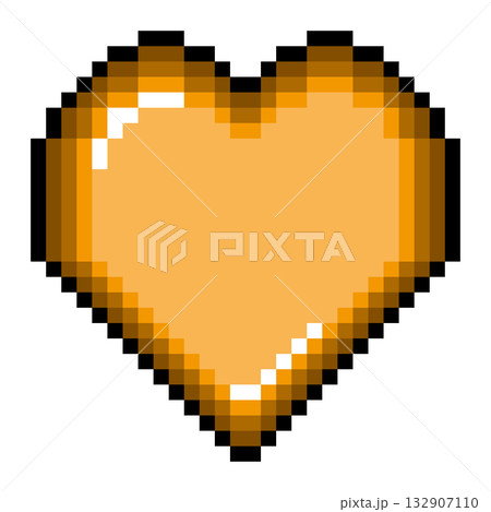 ドット絵アイコン ハート (8) ドット絵アイコン ハート (8) 132907110
