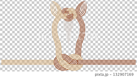 午年　馬をモチーフにした水引き 132907169