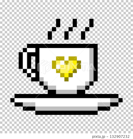 像素藝術圖標咖啡杯(3) 像素藝術圖標咖啡杯(3) 132907232