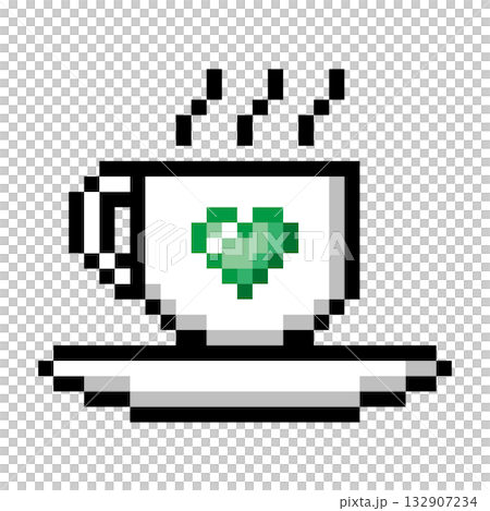 像素藝術圖標咖啡杯(5) 像素藝術圖標咖啡杯(5) 132907234