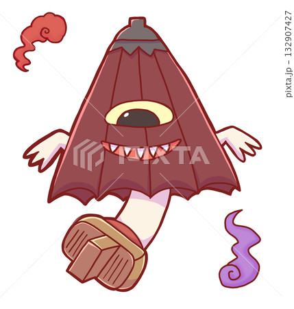 傘お化けと火の玉 傘お化けと火の玉 132907427