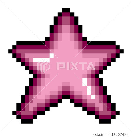 ドット絵アイコン スター (1) 132907429