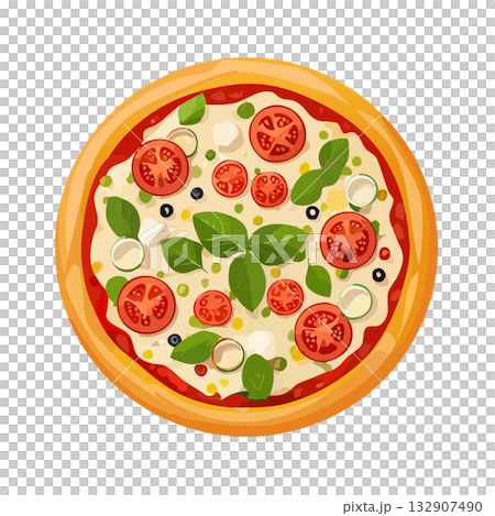 美味披薩插圖 2 132907490