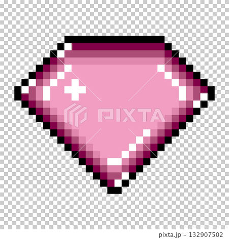 像素藝術圖標寶石（1） 132907502