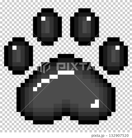 ドット絵アイコン 肉球 (6) 132907520