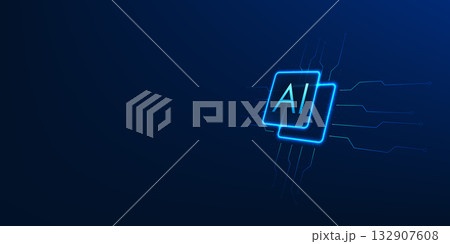 Artificial intelligence background featuring an AI microchip connected with technology circuits, symbolizing robotics innovation, automation, and advanced machine intelligence Artificial intelligence background featuring an AI microchip connected with technology circuits, symbolizing robotics innovation, automation, and advanced machine intelligence 132907608
