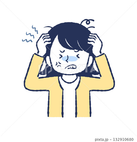イライラしている女性 イライラしている女性 132910680