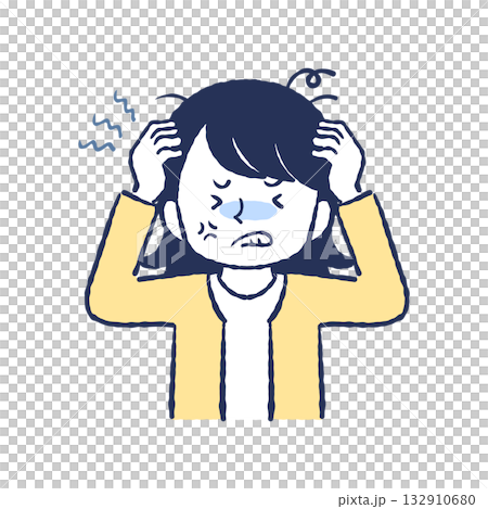 An irritated lady 132910680