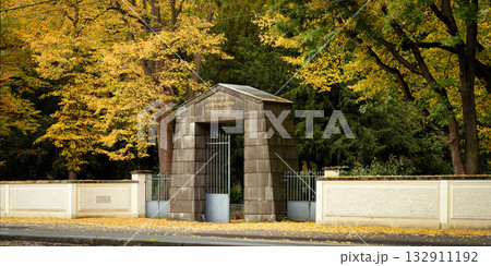 Historic stone gate of Cologne's famous Melaten Cemetery Historic stone gate of Cologne's famous Melaten Cemetery 132911192