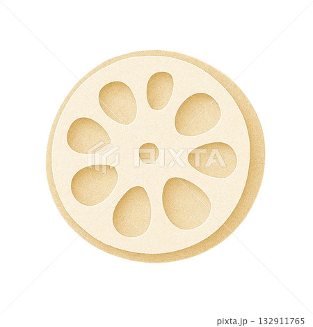 【野菜】輪切りのレンコンのイラスト 132911765