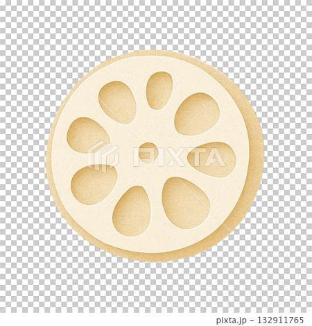 【野菜】輪切りのレンコンのイラスト 132911765