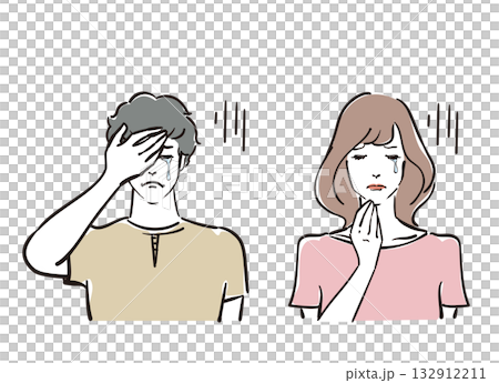 令人耳目一新的三十多歲男女哭泣 令人耳目一新的三十多歲男女哭泣 132912211