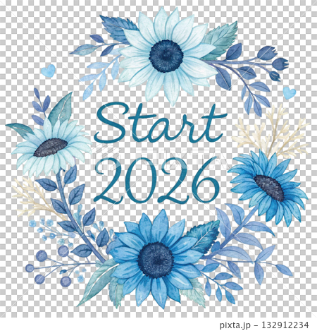 pastel sunflower bouquet soft blended watercolor petals Start 2026  132912234