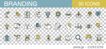 品牌圖示集顏色 132913250