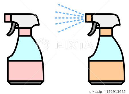 掃除や消臭で薬剤を噴霧する霧吹き用スプレー 132913685