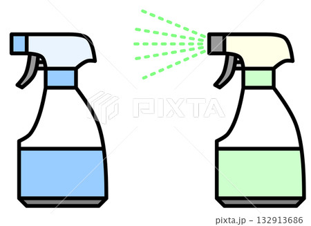 掃除や消臭で薬剤を噴霧する霧吹き用スプレー 132913686