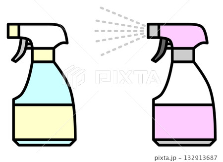 掃除や消臭で薬剤を噴霧する霧吹き用スプレー 132913687