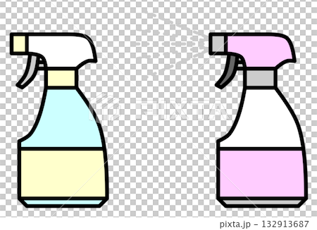 掃除や消臭で薬剤を噴霧する霧吹き用スプレー 132913687