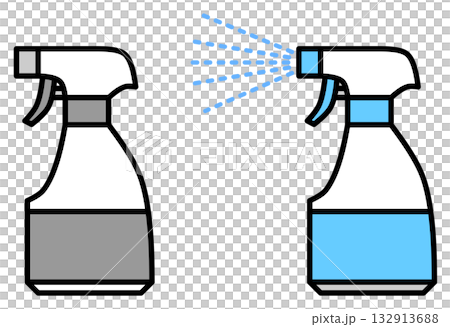 A spray bottle for spraying chemicals for cleaning and deodorizing A spray bottle for spraying chemicals for cleaning and deodorizing 132913688