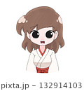 正面向いて立つ巫女1 132914103