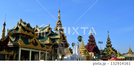 ミャンマー、ヤンゴン、シュエダゴン・パゴダ、ミャンマー最大の聖地、仏塔 132914161
