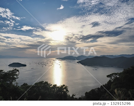 万葉の岬から見る2025年初冬の播磨灘の風景 132915296