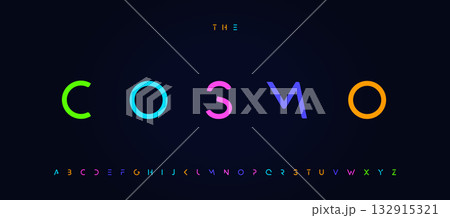 Minimal futuristic font logo alphabet space tech typography, cutout geometric lettering for modern fashion title text, futurism theme poster, space technology headline, EDM dj party. Vector typeset Minimal futuristic font logo alphabet space tech typography, cutout geometric lettering for modern fashion title text, futurism theme poster, space technology headline, EDM dj party. Vector typeset 132915321