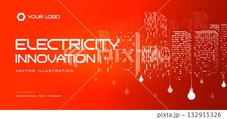 Digital transformation concept with futuristic energy grid and smart electricity innovation visualization. Abstract power systems and automation design. Energy technologies BG. Vector illustration Digital transformation concept with futuristic energy grid and smart electricity innovation visualization. Abstract power systems and automation design. Energy technologies BG. Vector illustration 132915326