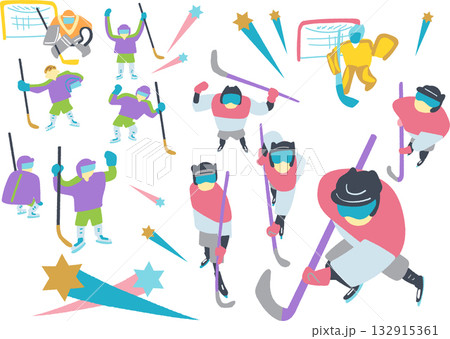 アイスホッケー – チームワークとスピードで勝利をつかむ冬の競技 132915361