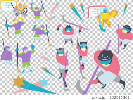 アイスホッケー – チームワークとスピードで勝利をつかむ冬の競技 132915361